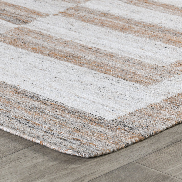 Mesa Geometric Sand and Multi Wool Indoor/Outdoor Rug
