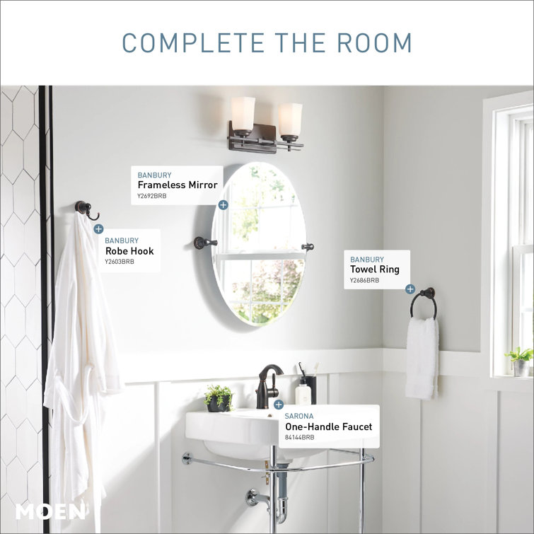 Mediterranean Bronze Single Hole Bathroom Faucet with Drain Assembly