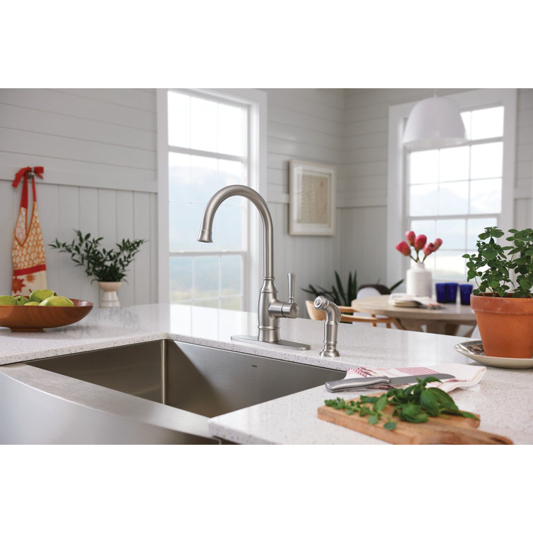 Moen 30" Stainless Steel Farmhouse Apron Front Single Bowl Sink