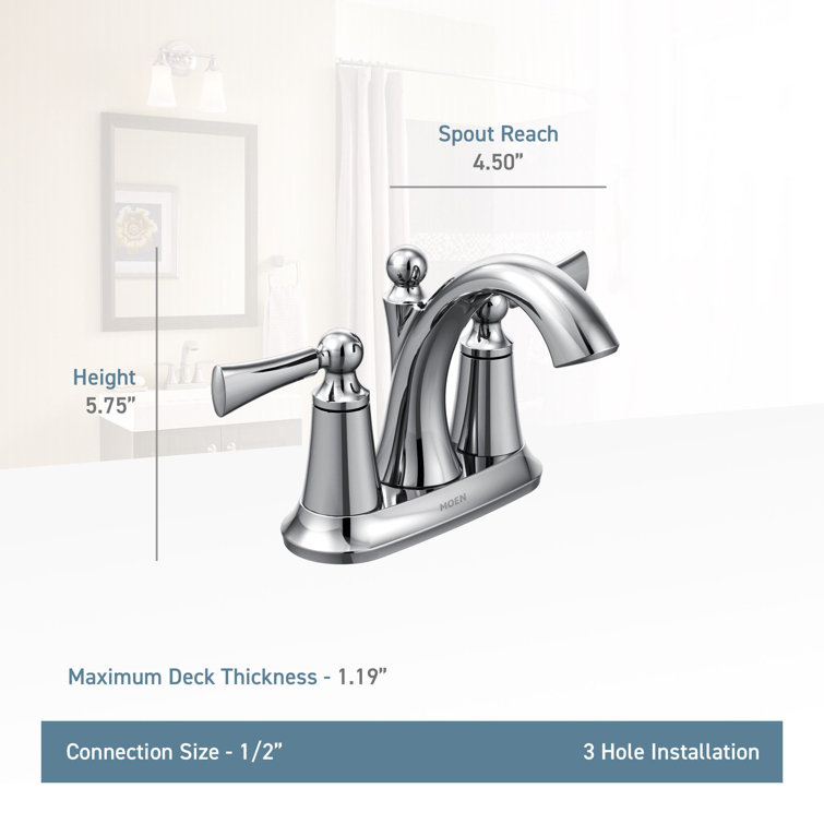 Classic Distressed Bronze 4" Centerset Bathroom Faucet