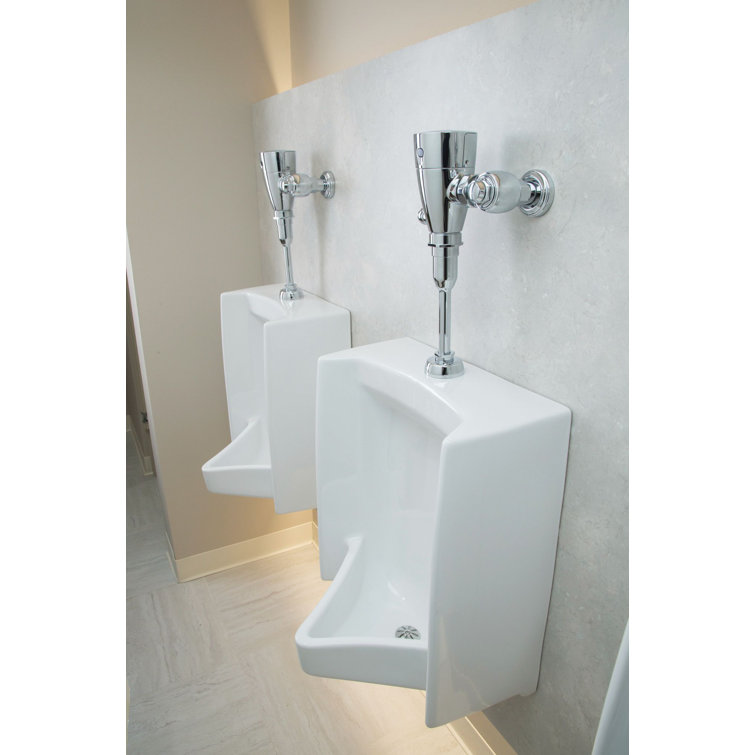 Chrome Battery Powered Sensor-Operated Flush Valve for Urinals