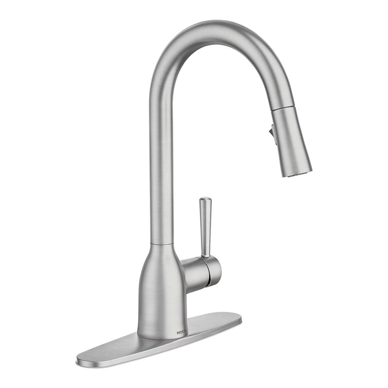 Adler Stainless Steel Pull-Down Kitchen Faucet with Spray