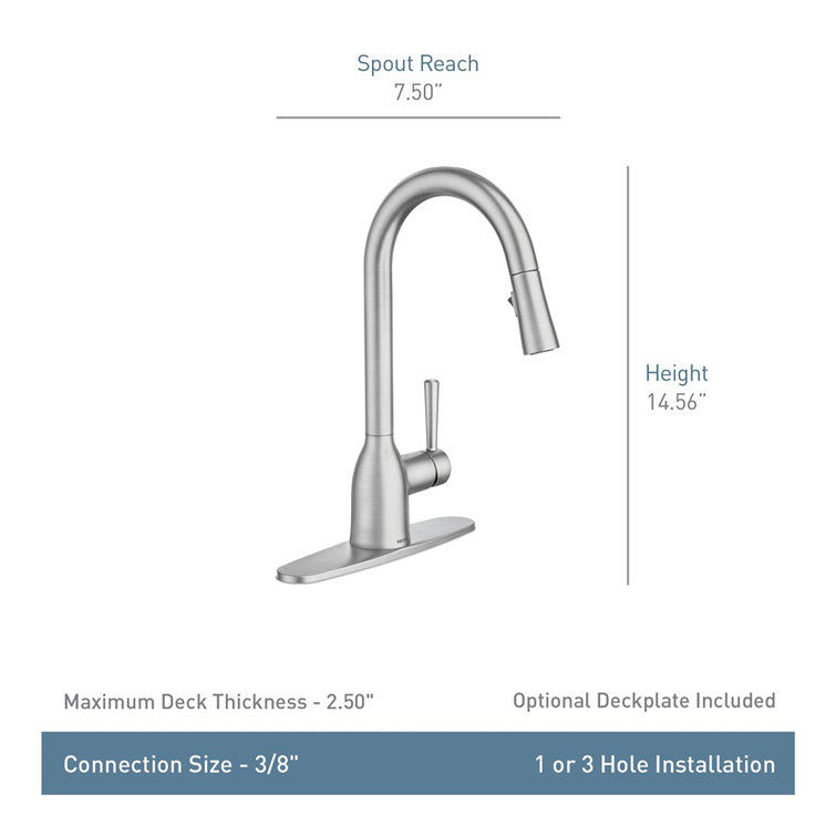 Bronze Transitional Kitchen Faucet with Pull-Out Spray