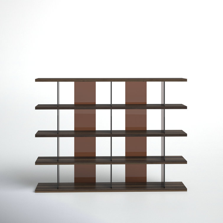 Otford Smoked Oak Multi-Tiered Minimalist Bookcase