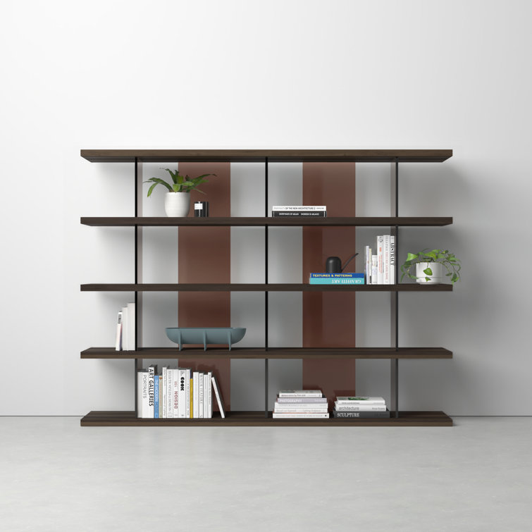 Otford Smoked Oak Multi-Tiered Minimalist Bookcase