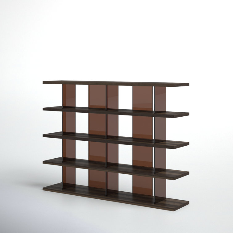 Otford Smoked Oak Multi-Tiered Minimalist Bookcase