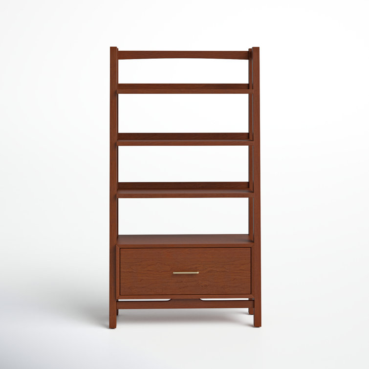 Landon 77'' Mahogany Mid-Century Modern Large Etagere