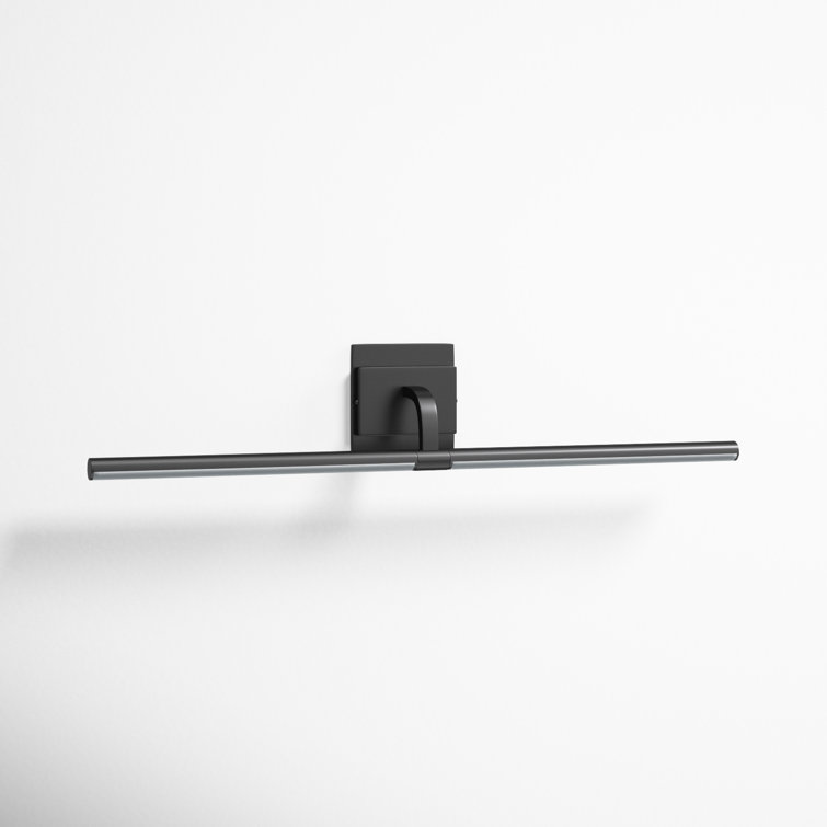 Mona Black Dimmable LED Armed Sconce with Rotatable Frame