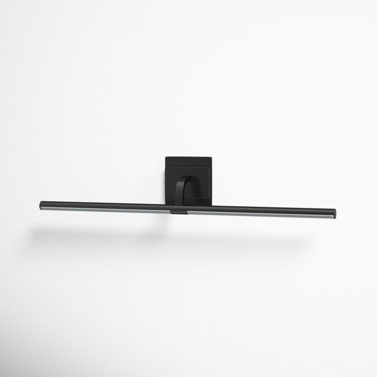 Mona Black Dimmable LED Armed Sconce with Rotatable Frame