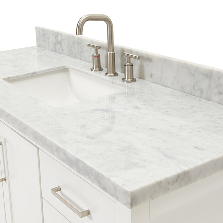 Magnolia 55" White Freestanding Single Bathroom Vanity Set