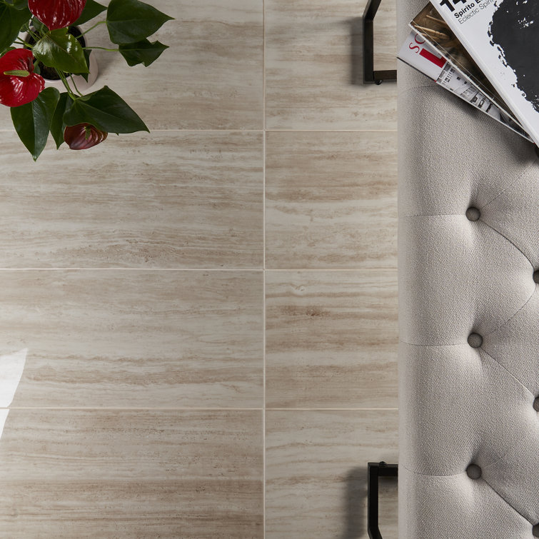 Atlanta Beige 12x24 Polished Porcelain Floor and Wall Tile