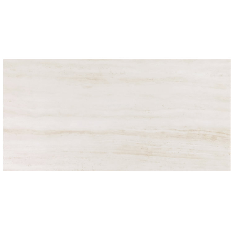 Roswell 12x24 Polished White Porcelain Tile