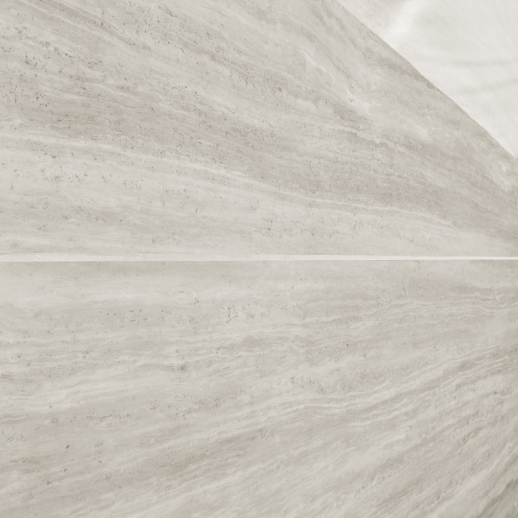 Gray Polished Large Format Rectified Porcelain Tile