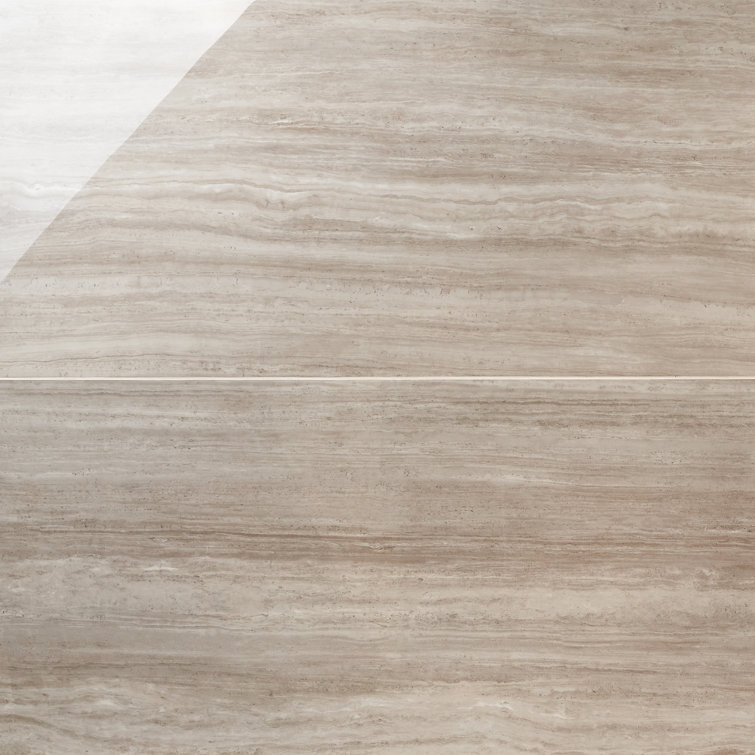 Atlanta Taupe Large Format Polished Porcelain Floor and Wall Tile