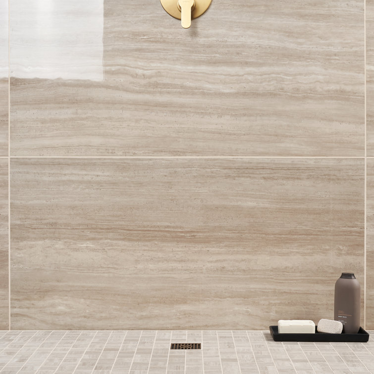 Atlanta Taupe Large Format Polished Porcelain Floor and Wall Tile