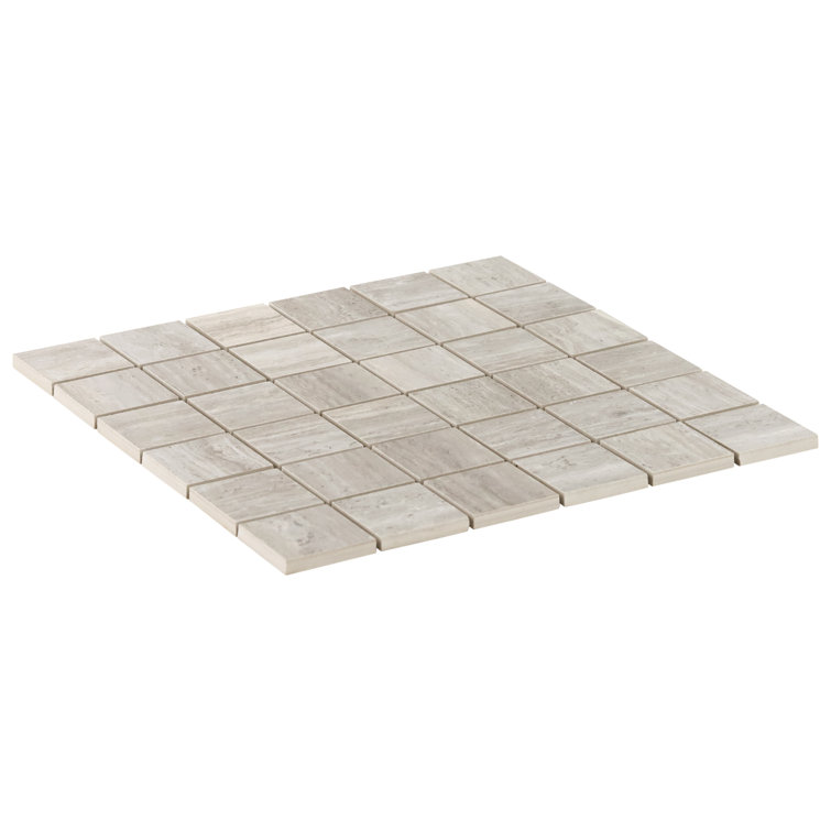 Gray Matte Porcelain Mosaic Sheet Wall & Floor Tile