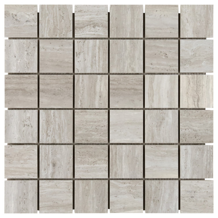 Gray Matte Porcelain Mosaic Sheet Wall & Floor Tile