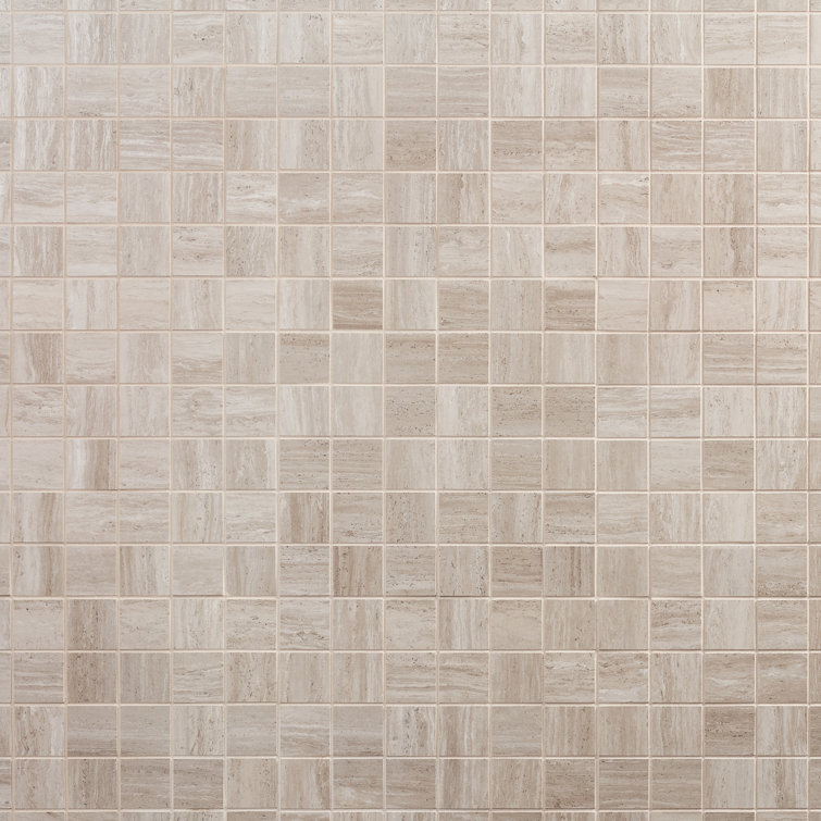 Taupe 12" x 12" Porcelain Matte Mosaic Tile Sheet