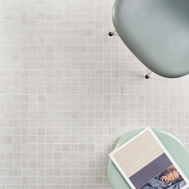 Atlanta White Matte Porcelain Mosaic Sheet Wall & Floor Tile