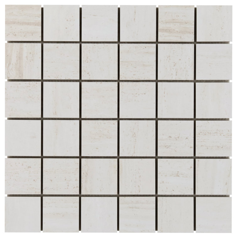 Atlanta White Matte Porcelain Mosaic Sheet Wall & Floor Tile