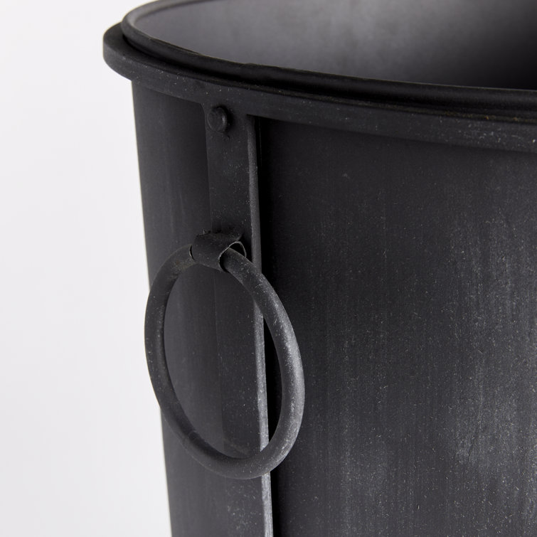 Large Aged Zinc Iron Outdoor Planter