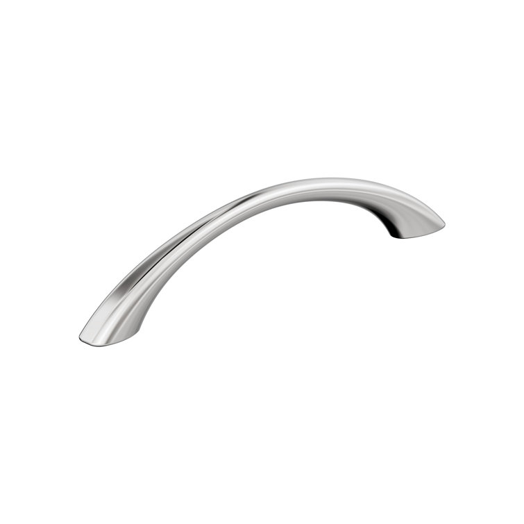 Polished Chrome 5-1/16 inch Modern Cabinet Bar Pull