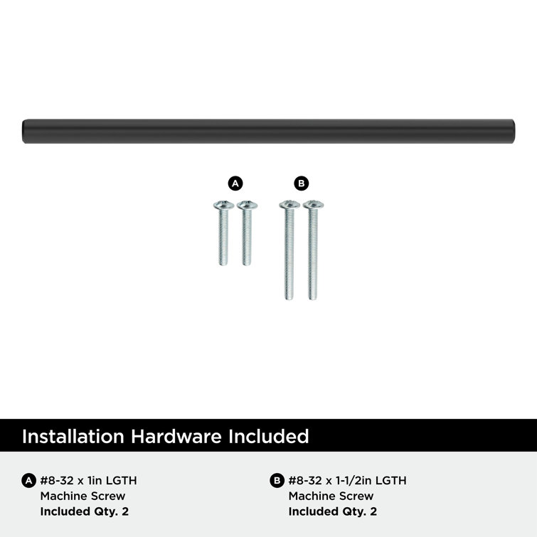 7-Inch Black Bronze Modern Bar Cabinet Pull