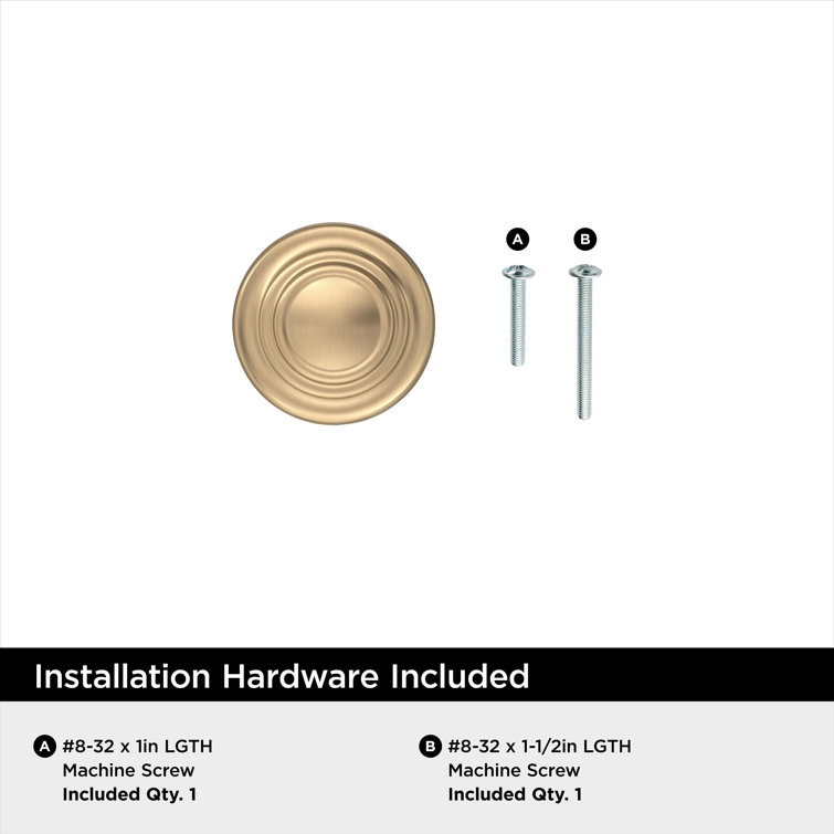 Champagne Bronze 1-3/4" Traditional Round Cabinet Knob