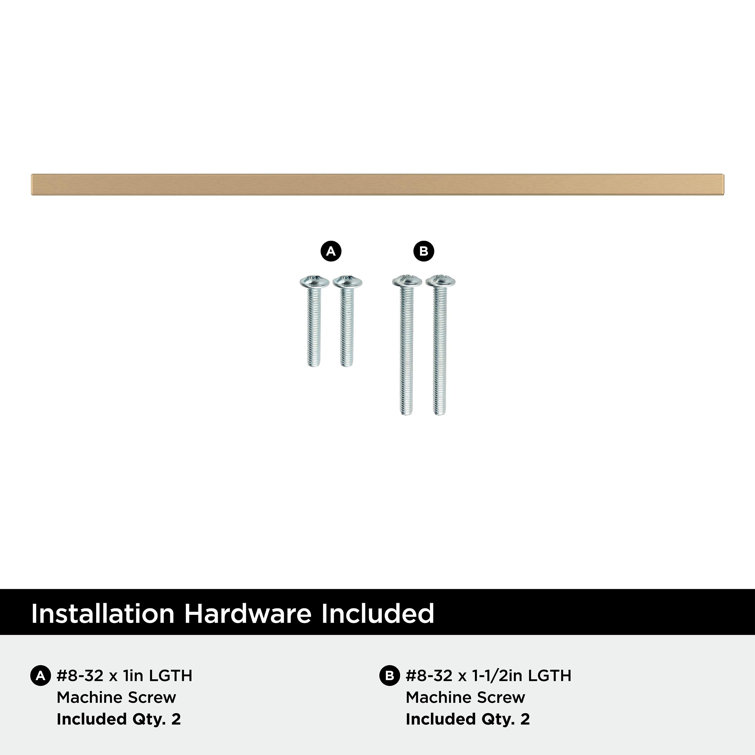 Monument 12-5/8 inch Champagne Bronze Modern Bar Pull