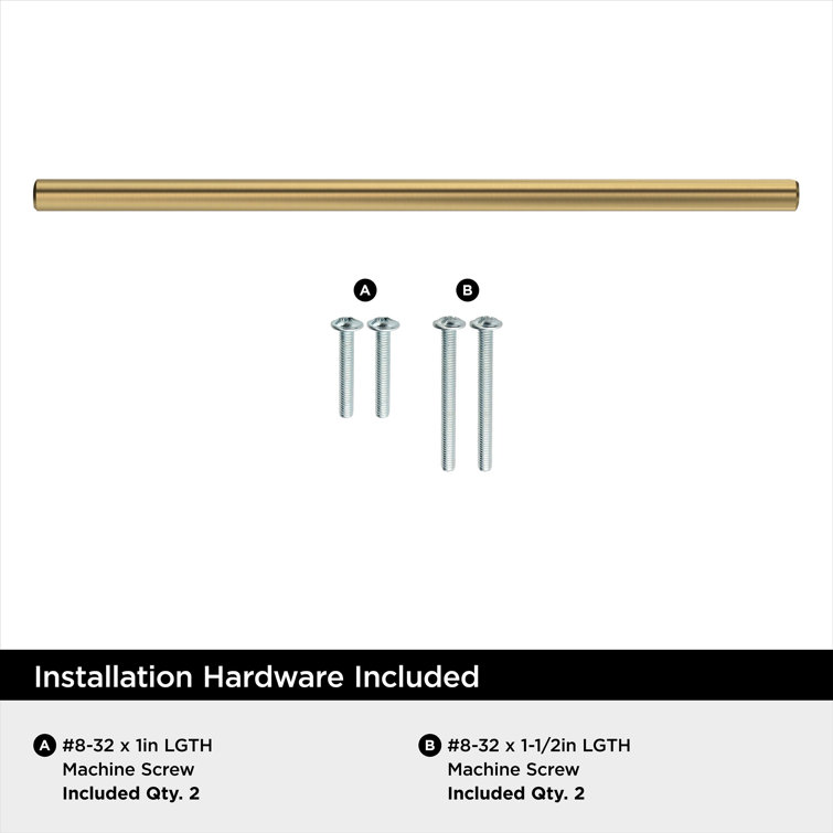 Champagne Bronze 8-13/16 inch Modern Bar Cabinet Pull