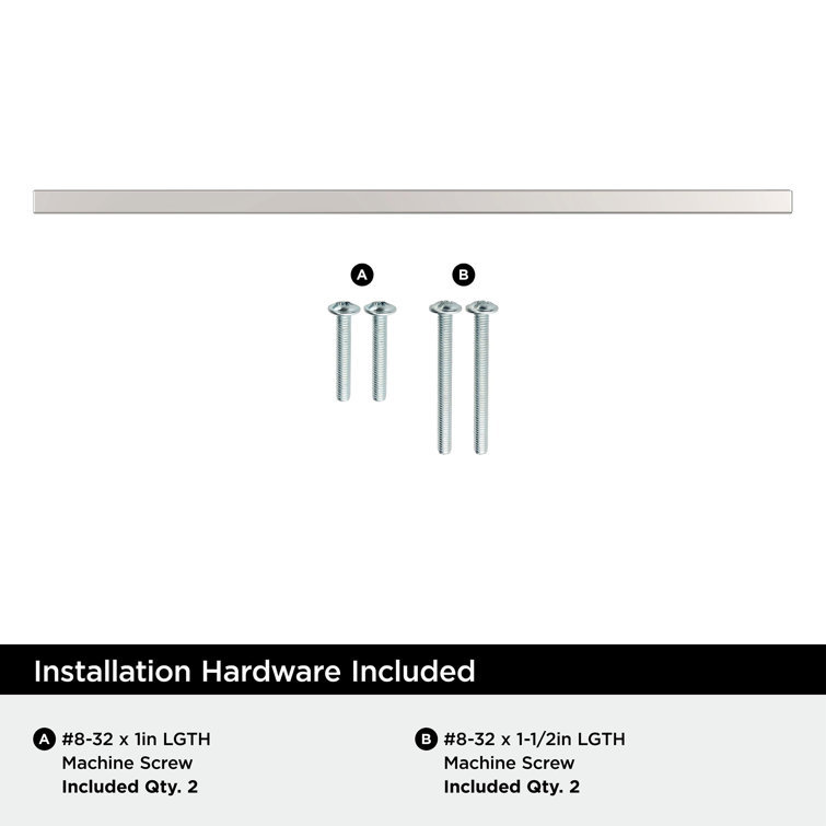 Monument Polished Chrome 13-Inch Rectangular Bar Pull