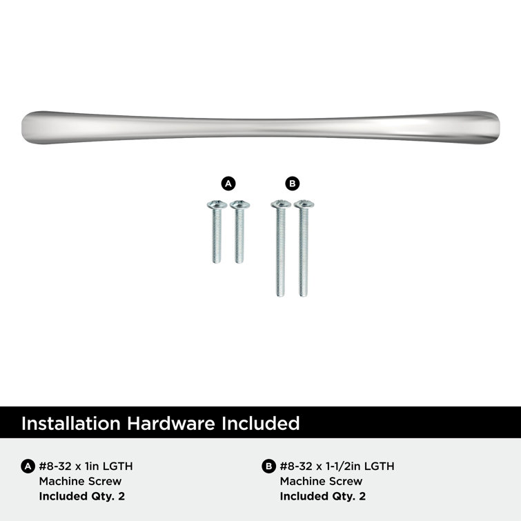 Vaile 6-5/16 inch Polished Chrome Modern Cabinet Pull