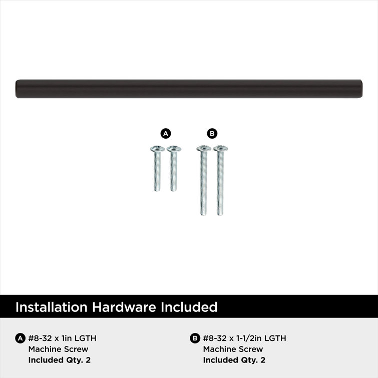 Oil-Rubbed Bronze 6-5/16 inch Modern Bar Cabinet Pull