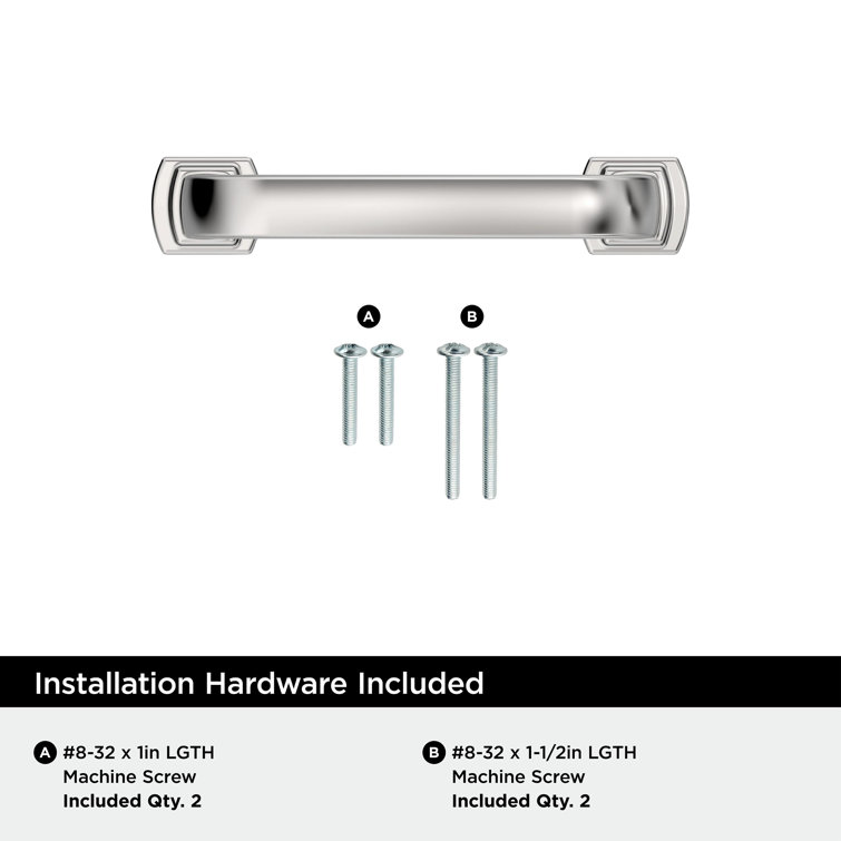 Polished Chrome 3" Modern Cabinet Drawer Pull