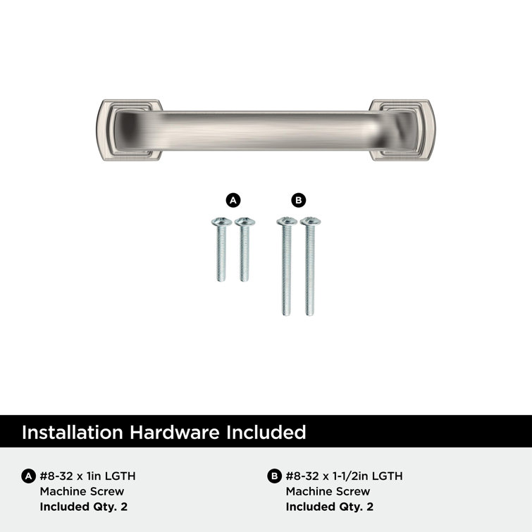 Satin Nickel 6-5/16 Inch Cabinet Drawer Pull Handle