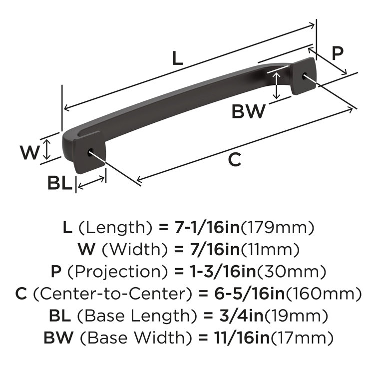 Satin Nickel 6-5/16 Inch Cabinet Drawer Pull Handle