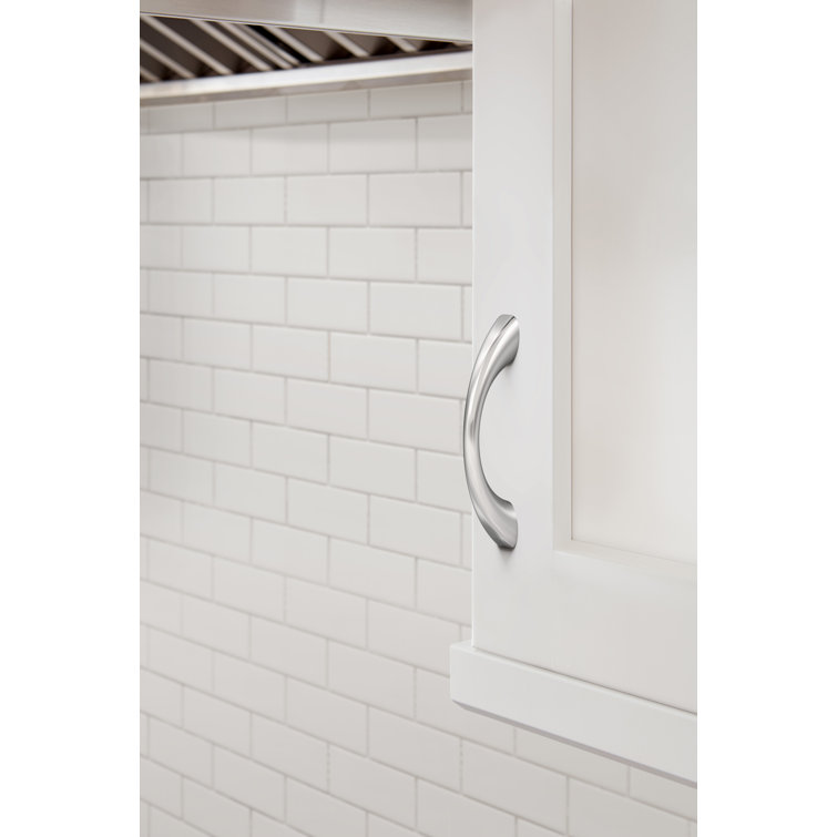 Polished Chrome 3-3/4 Inch Modern Cabinet Pull