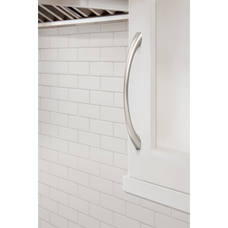 Satin Nickel 6-5/16 Inch Modern Cabinet Pull
