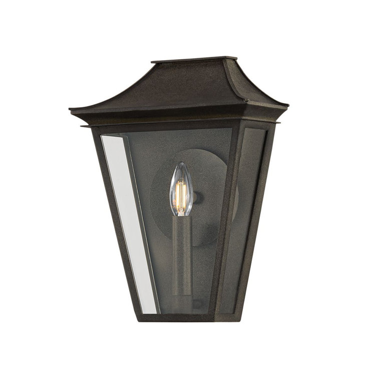 Tehama French Iron and Clear Glass Wall Sconce
