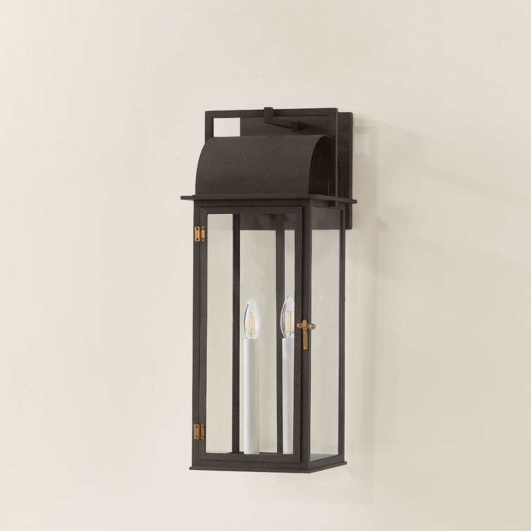 Bohen French Iron Patina Brass 2-Light Outdoor Wall Sconce