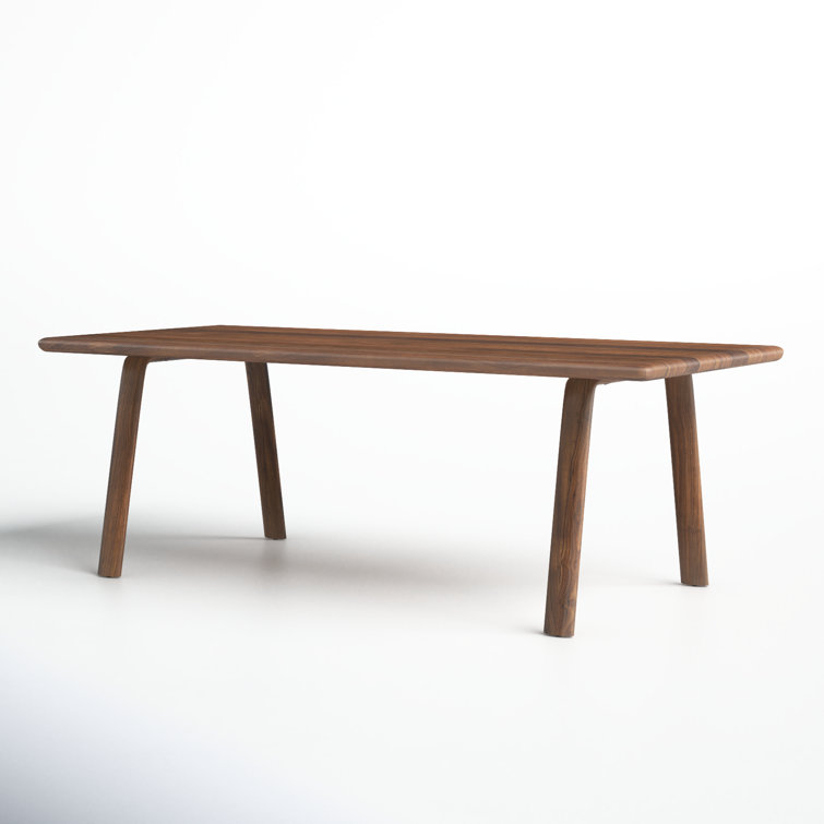 Walnut Solid Wood Rectangular Dining Table for Six