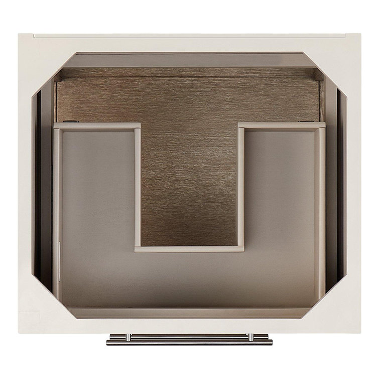 24" Midnight Navy Blue Single Bathroom Vanity with Brass Handles
