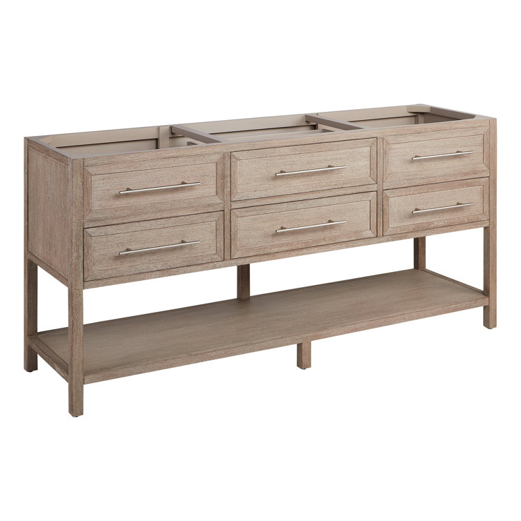 72" Black Mahogany Double Bathroom Vanity with Carrara Marble Top