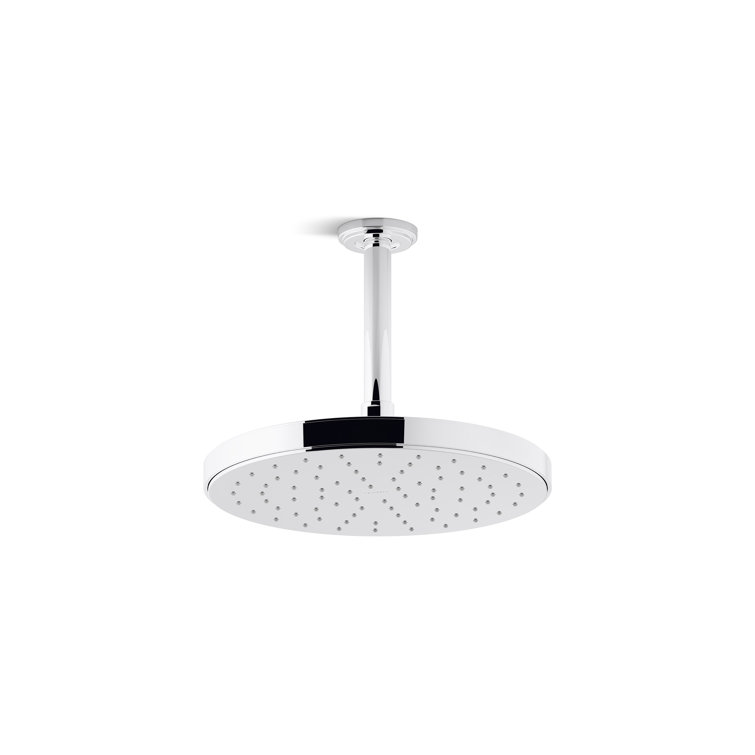 Polished Chrome Wall Mounted Rain Showerhead