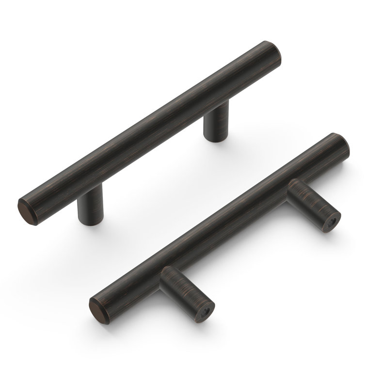 Vintage Bronze Modern Bar Pull Cabinet Handles with Mounting Hardware