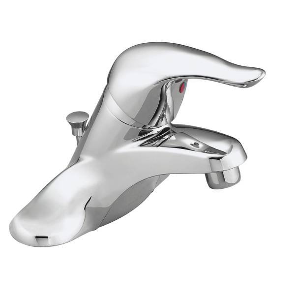 Sleek Chrome Centerset Modern Bathroom Faucet