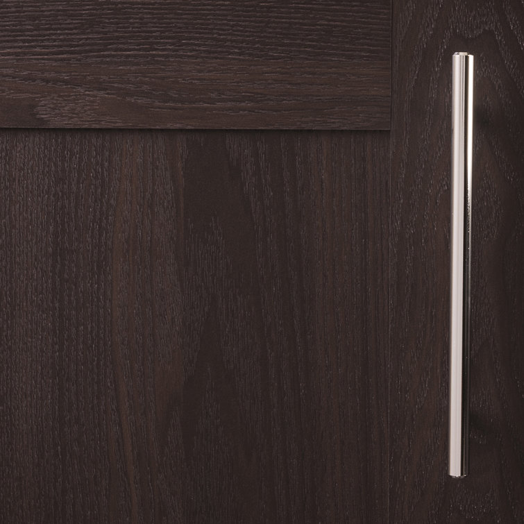 8.63-Inch Chrome Cylindrical Bar Pulls with Mounting Hardware