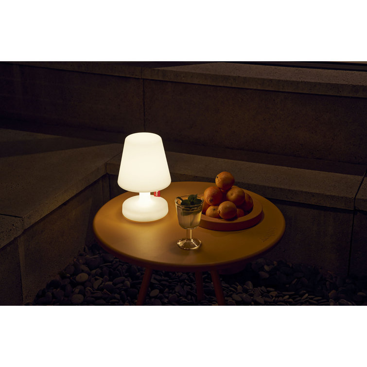 Edison the Petit 9.8" Blue Cordless Table Lamp with 3-Way Switch