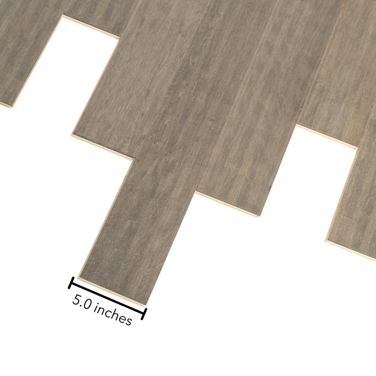 Flint Maple 5'' x 48'' Matte Engineered Hardwood Flooring