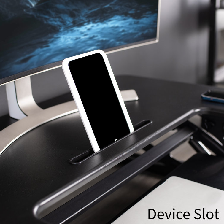Black 42" Height Adjustable Standing Desk Converter